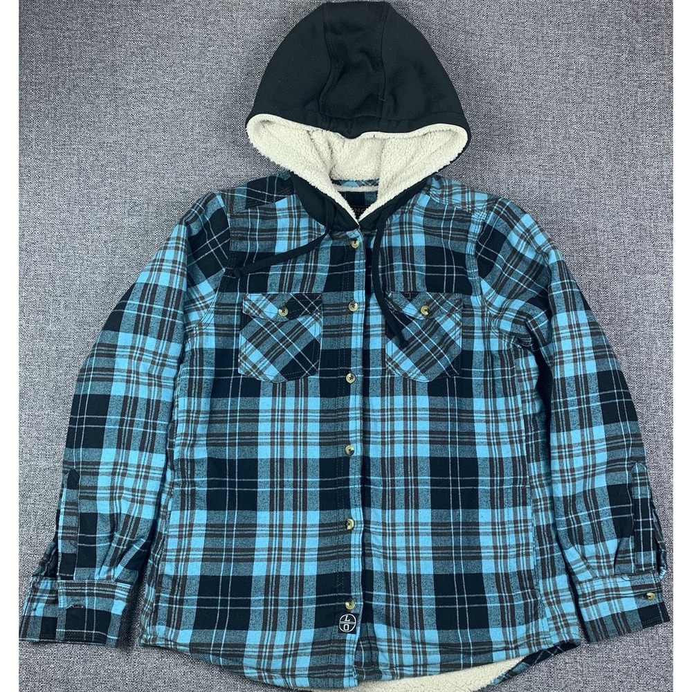 Lincoln Outfitters Hooded Fleece Lined Jacket Men's Size S Heavy Warm